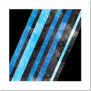 Abstract Concrete V - The Thin Blue Lines Posters and Art